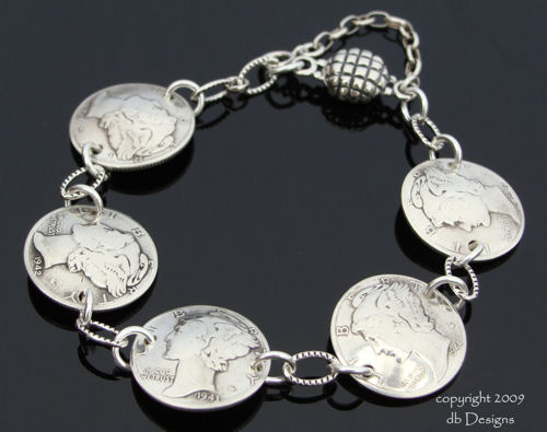 Silver Coin Jewelry from authentic Antique and Vintage Currency