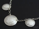 Antique Silver Barber Coin Necklace-silver coin necklace, vintage silver coins, coin jewelry, vintage necklace
